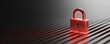 © ParinApril - A striking red padlock on a textured surface symbolizing security and protection against threats.