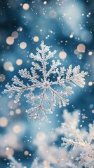 Wall Mural - A delicate snowflake