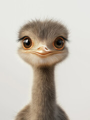 Wall Mural - Cute Baby Emu