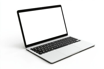 laptop mockup on isolated white background created with generative ai