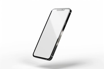 sleek modern smartphone floating display