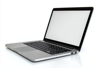 laptop mockup on isolated white background created with generative ai