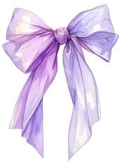 Poster - Purple coquette bow clothing overcoat blossom.