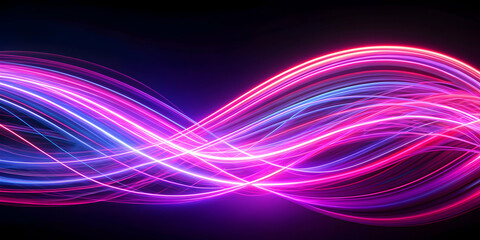 Mesmerizing display of swirling pink and purple light trails on dark background, swirling, pink, purple