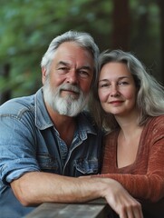 Wall Mural - Couple posing for photo