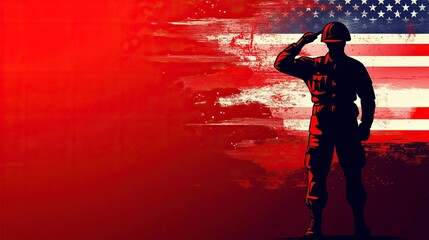 Wall Mural - Happy Veterans Day United States of America background vector illustration .generative ai