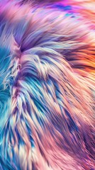 Wall Mural - Soft, colorful fur texture