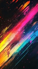 Wall Mural - Abstract colorful streaks