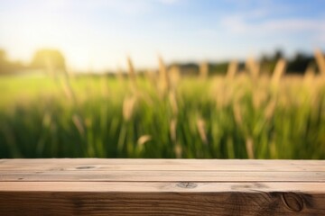 Poster - Grass fields wood agriculture landscape.