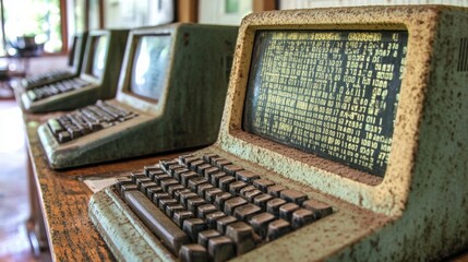 old school computer terminal