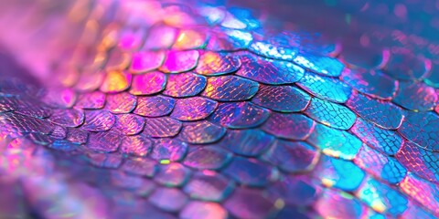 Canvas Print - Iridescent scales shimmer.