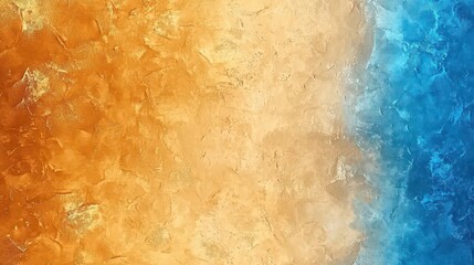 Wall Mural - Abstract Gradient Background with Orange  Yellow  and Blue Textured Wall