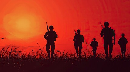 Vietnam War Veterans Day background vector illustration .generative ai