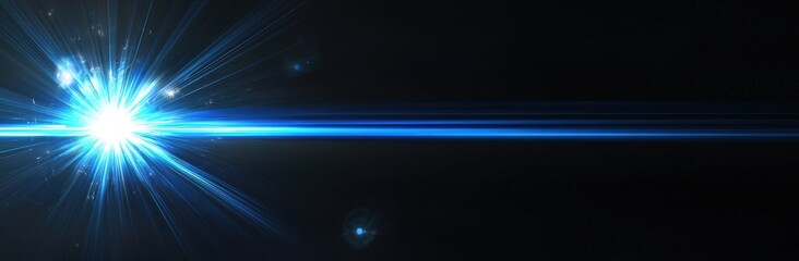 Wall Mural - Abstract blue light burst