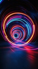 Wall Mural - Abstract neon lights