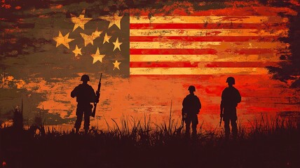 Wall Mural - Vietnam War Veterans Day background vector illustration .generative ai