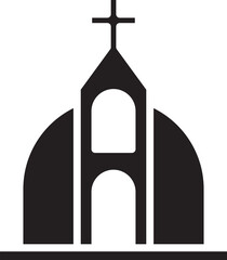 Poster - Church Glyph Icon