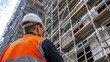© AIproduction - Inspection of external scaffolding by a professional on-site
