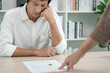 © Shisu_ka - Quarrel, Divorce. husband and wife remove married ring. Couples desperate and disappoint after marriage. Divorce document, upset and frustrated after conflict. distrust, love problems, betrayals.