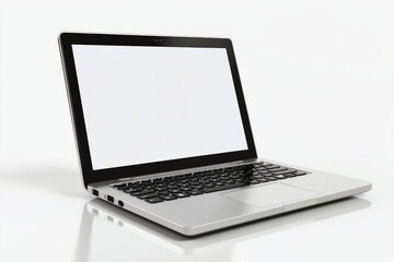 laptop mockup on isolated white background created with generative ai