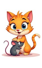 cat and mouse cartoon