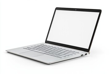 laptop mockup on isolated white background created with generative ai