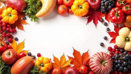 Wall Mural -  A bountiful harvest of autumns finest produce