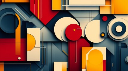 Sticker - simple frame geometric pattern elegant flat surface not-solid