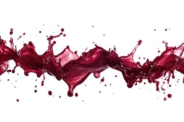 Wall Mural - Wine splash border line beverage artistic abstract.