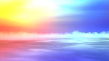 Wall Mural - Colorful Abstract Background with Gradient and Sky