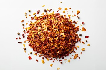 Wall Mural - Dried crushed chili peppers and spices