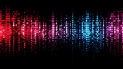 Abstract Colorful Pixelated Lights Background