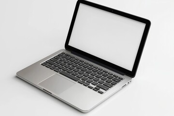 laptop mockup on isolated white background created with generative ai