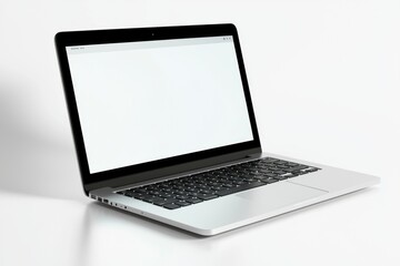 laptop mockup on isolated white background created with generative ai
