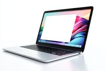 Laptop Mockup on Isolated white background created with Generative AI