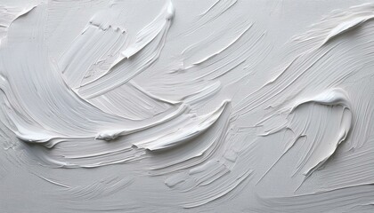 Closeup of a canvas with textured background and abstract white brush strokes