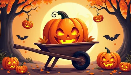 Sticker -  Autumns harvest of Halloween delight