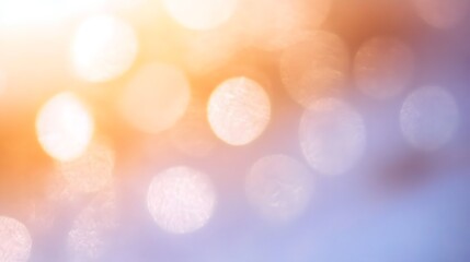 Canvas Print - Abstract Blurred Pastel Bokeh Background with Soft Lights