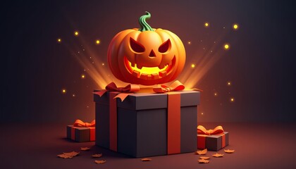 Poster -  Surprise A festive Halloween gift awaits