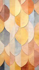 Wall Mural - Autumn leaves abstract pattern texture.