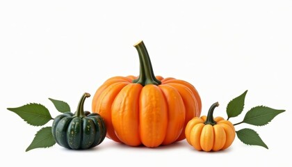 Canvas Print -  Autumn Harvest  Pumpkins and Squash