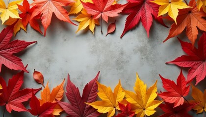 Canvas Print -  Autumns vibrant palette in full bloom