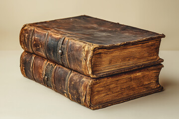 A well-worn leather-bound book with a metal clasp, containing the chivalric code of knights,