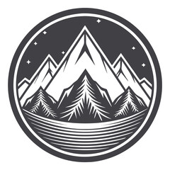 Wall Mural - mountain vector icon logo illustration