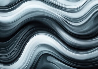 Wall Mural - Digital abstract creative background featuring curved lines in shades of grey Illustration