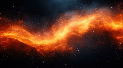 Poster - Fiery Cosmic Stream