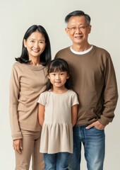 Poster - Mixed asian family people person photo.