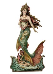 Sticker - Vintage mermaid illustration fantasy art