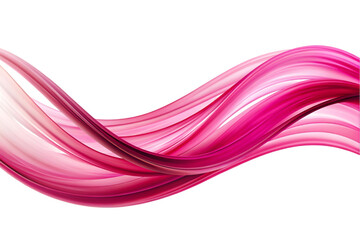 Pink flow swirl wave or intertwined design, isolated on transparent background