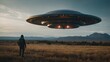 © Yana - From the stars, an alien and its flying saucer make a big splash on Earth
